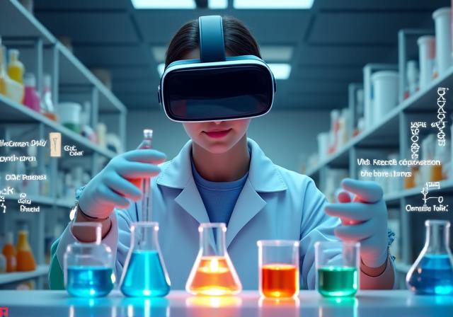 Experimento de química en VR